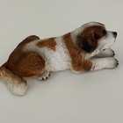 Schleich St  Saint Bernard 2008 Dog Figure Lying Down 16380 Retired - Light Wear