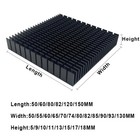 Medium Aluminium Heatsink - Electronics-amplifier-audio Projec Black white red