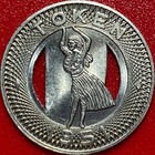 Honolulu Hawaii 1951 Hula Girl Transportation Token Rapid Transit Co  Ltd  2tt-7