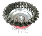 New 5  X 5 8  Knot-type Fine Wire Cup Brush  Fits 4-1 2  Angle Grinder