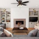 Bronze Hugger Ceiling Fan 52 In  Indoor outdoor Led Light Kit 5 Reversible Blade
