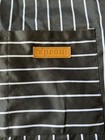 New Black Stripe Apron With Apron Logo Unisex  2 Front Pockets  Adjustable Neck