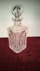 Vintage  Brilliant Cut Clear Crystal Liquor Wine Decanter Glass Bottle   Nice   