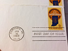  indiana Statehood 150th Anniversary  Us 5c Fdi 1966 Cover Lot Of 2