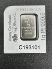 Pamp Suisse 1 Gram Platinum Bar  9995 Fine Lady Fortuna 1g Assay C193101