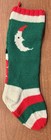 Vintage Hand Knit Santa Claus Christmas Stocking Decor