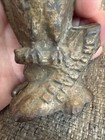 Antique Vintage Cast Iron Owl Bank     be Wise Save Money  A  C  Williams 5   