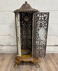 Antique European Art Nouveau Belgian Or French Cast Iron Heating Stove