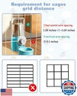 Bnosdm Rabbit Water Dispenser For Cages  18oz 2 Pack Gravity Guinea Pig Water