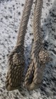 Braided Paracord Split Reins W  Leather Popper