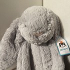 Jellycat Bashful Bunny Gray Silver Plush Lovey 8    Stuffed Animal