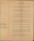 1907 Hungary Jewish Community Census Izsa Status Quo Ante Signed By Rabbi