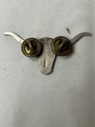 Vintage Royal Rangers Texas Longhorn Lapel Pin Silver Tone Rr