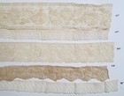 Lot 5 Victorian Bobbin Hand Made Lace Trim Embroidery Yards Border Antique H
