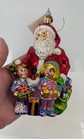 Christopher Radko  Santa   s Visit  Rare Christmas Ornament  With Tag   Box