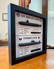 Hunter Vs Hunted  Los Angeles   Typhoon Submarine Memorial Display  9x9  Black