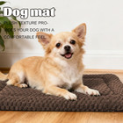 Dog Bed Crate Mat  Soft Durable Washable Anti-slip Kennel Pad For Dogs   Cats  R