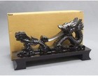 Resin Black Dragon Samurai Sword Katana Wakizashi Tanto Holder Stand Display    