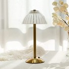 Cordless Table Lamp For Home Table Dining Room Gold Rechargeable Usb