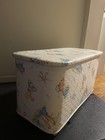 Vintage Mcm 1950s Pep   mint Kids Quilted Nursery Toy Storage Bin Chest
