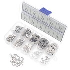 250pcs 10 Sizes Metric External E-clip Retaining Ring Assortment Kit   304 St   
