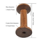 Hahiyo 3inch 7 5cm 3pcs Light Brown Color Wood Spool - 3inch-3p 