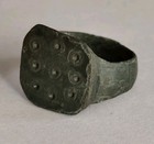 Beautiful Wearable Ancient Byzantine Gambler s Bronze Ring 500-700 Ad