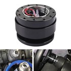Universal Car Steering Wheel Quick Release Hub Adapter Snap Off Boss Kit Black