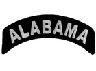 Alabama Biker State Rocker Sew On Iron On Embroidered Patch 4  X 1 3 4  