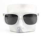 Ray-ban Justin Sunglasses Rb 4165 6512 87 Matte Clear Black Rubber 54mm W case