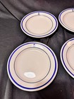 8-vintage Homer Laughlin China Us Navy Fouled Anchor 6 25    Dessert Plates 1983