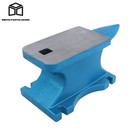 Blacksmith Anvil 44lbs Cast Iron Anvil Round Horn Hard Hole Forging Tool