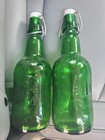 Beer  Vintage Grolsch Beer Green Glass 16oz  Bottle Porcelain Flip Swing Top