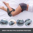 Memory Foam Knee Pillow For Side Sleepers Sciatica Hip Joint Back Pain Relief