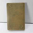 Vintage Promotional Metal Coin Bank Leather Bound Book Bank Garrison Iowa  Read