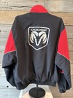 Dodge Cotton Canvas Racing Jacket 90a Ashley Sylva Red Black Usa Xl Vintage