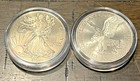 1 Troy Ounce oz  999 Pure Titanium Walking Liberty Eagle Round In 40 7mm Capsule