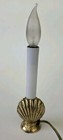 Vintage Mid Century Brass Clam Sea Shell Night Light Lamp Beach House Decor