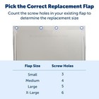 Petsafe Freedom Replacement Flap For Dog And Cat Doors - Large - Pac11-11039