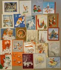Lot Of 116 Vtg Cards From 1940s - Christmas Baby Wedding Valentines   used  read