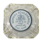Vintage Clear Glass Marketing Ashtray Lumberjack Lounge Orick California Ca
