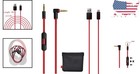 Red Aux Audio Cable For Beats By Dre With Mic   Charger - 1 4m Length