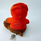 Informatica Logo Corduroy Plush Teddy Bear Orange Hoodie 7in