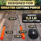 Rope Saw For Tree Limbs - Pocket Chainsaw For Survival With Bag  25  Folding T  