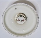 Vintag 6  Porcelain Ceiling Light Fixture  Single Bulb Floral Pattern