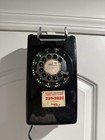 Vintage Black Western Electric 554 Wall Rotary Phone 1979 Bell System Ny Bayside