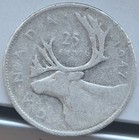 Canada 1947 25 Cents Silver Coin