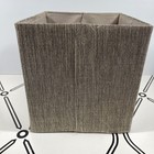 Fabric Storage Bin Cube Basket Gray Handles Foldable Home Shelf Organizer