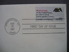 1987 Us Constitution Bicentennial 22kt Gold Golden Replica Cover Fdc Stamp