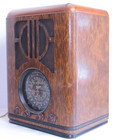 Zenith 6-s-229 Black Dial Tombstone Vintage Tube Radio     Powers On  1938 Antique